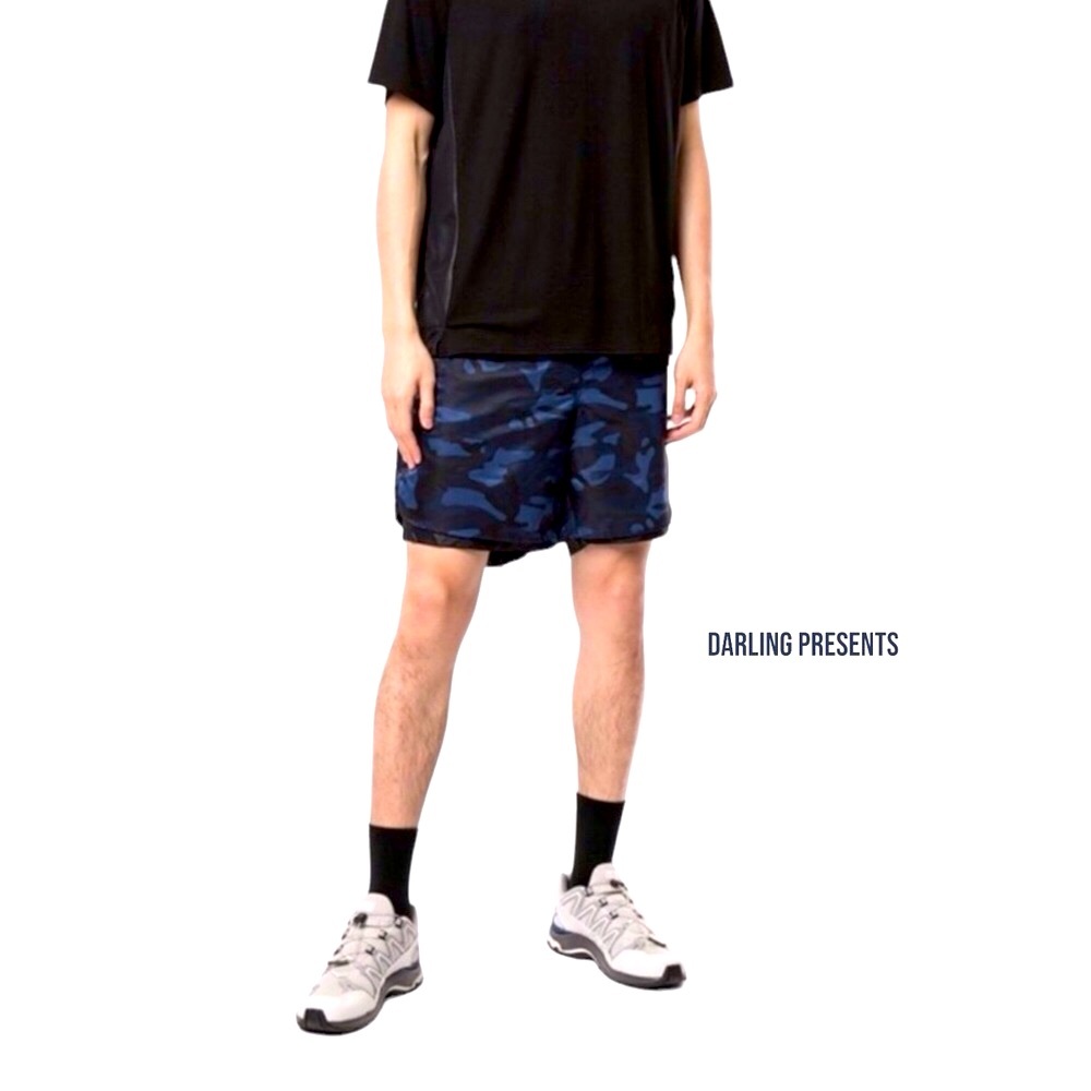 Koral Camouflage Layered Shorts Men Color Blue Size S